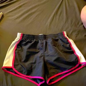 Grey pink an white danskin now shorts